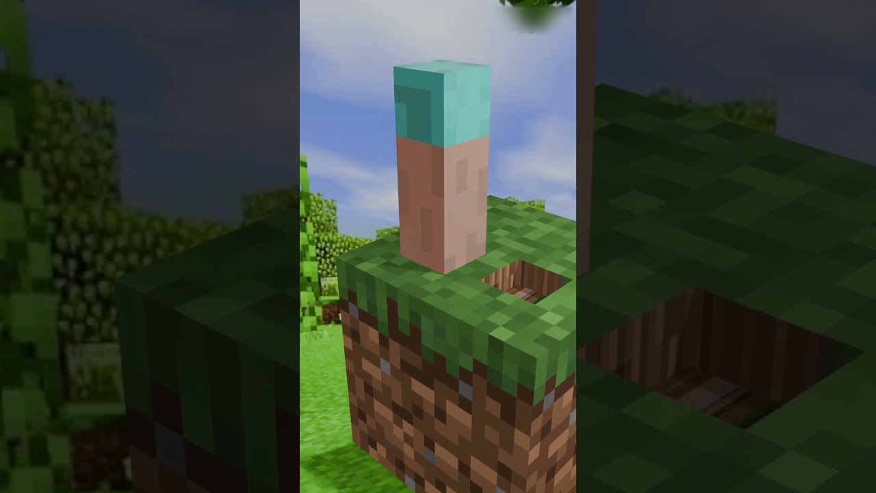 Steve Asmr Minecraft Steve Smash Dirt 3D Render #minecraft #asmr #satisfying # ...