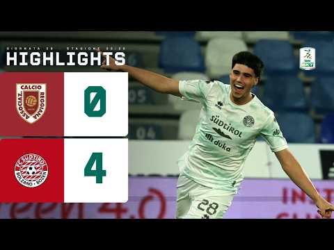 Reggiana-Südtirol 0-4 | POKER dei ragazzi di Castori ai danni degli emiliani | HIGHLIGHTS Serie BKT — football highlights