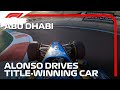 Fernando Alonso Drives Title-Winning Renault R25 | 2020 Abu Dhabi Grand Prix