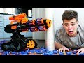 Nerf war tank battle