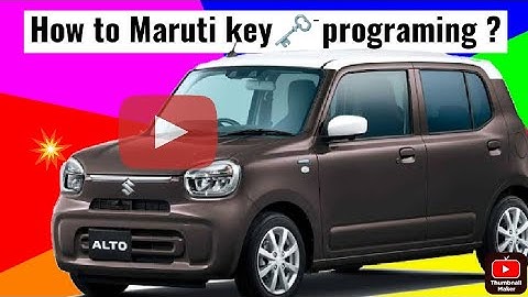 Maruti Suzuki Alto -#alto 800-#alto K10 key programing trick