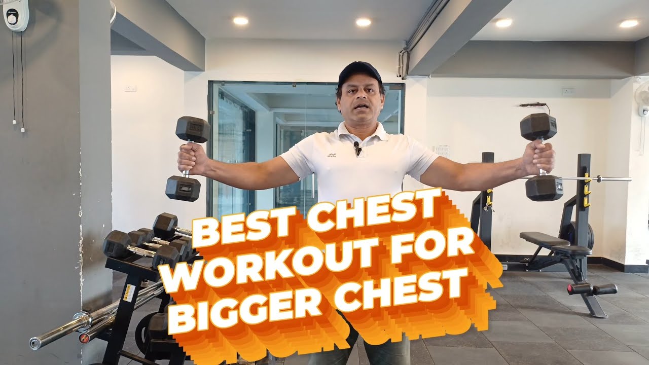 Best chest workout for bigger chest : with 5 D/b variants - YouTube
