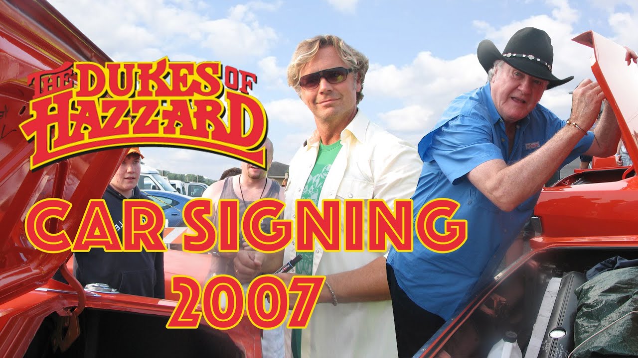 John Schneider at Cooter's & Dukes of Hazzard cast signing cars