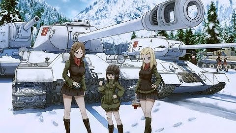 【MAD/AMV】Girls und Panzer Red army is the strongest! (Красная Армия всех сильней)