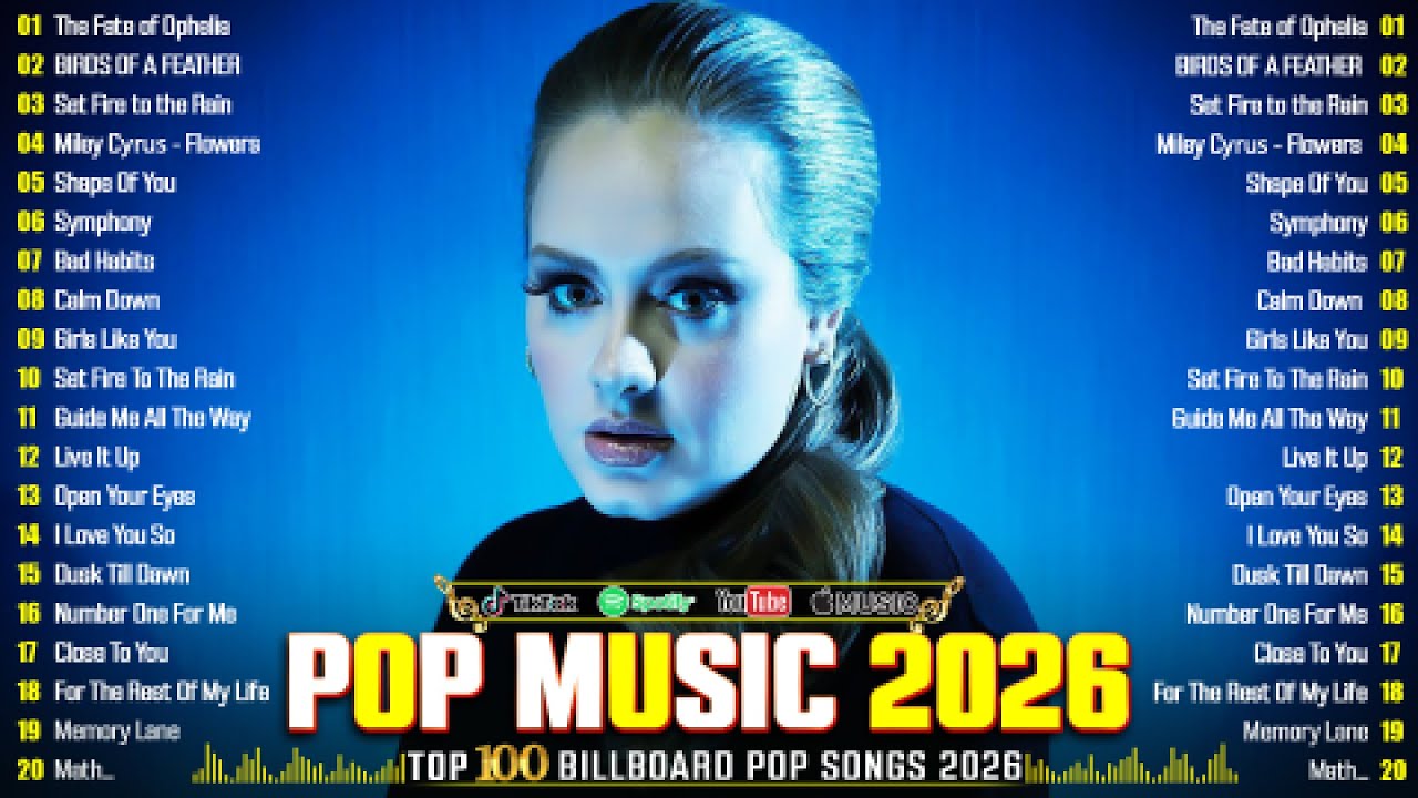 Adele, Taylor Swift, Bruno Mars, Justin Bieber, Ariana Grande, Rihanna - Billboard Top 50 This Week