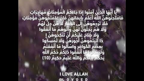 سورة الممتحمة ياسر الدوسري من الايه 9 الي 11 - 060-سورة الممتحنة ياسر الدوسري