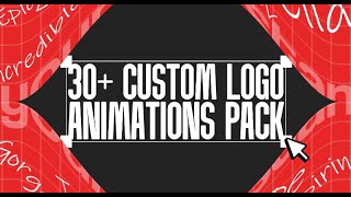 30 Logo Animation Pack In Adobe After Effects - No Plugins.