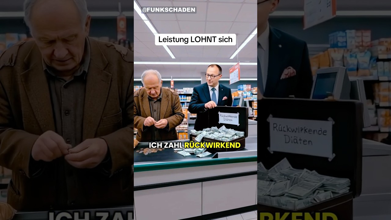 Rente vs. Politik: Du kriegst Münzen, Merz kriegt Scheine 