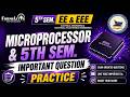 BEU 5th Sem Microprocessor Important Questions Practice | Score Boosting Series 5th Sem. EE-EEE