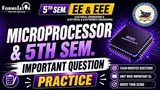 BEU 5th Sem Microprocessor Important Questions Practice | Score Boosting Series 5th Sem. EE-EEE