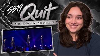 SB19 QUIT!- Lyric video and live performance video!! To be in the audience for this song....