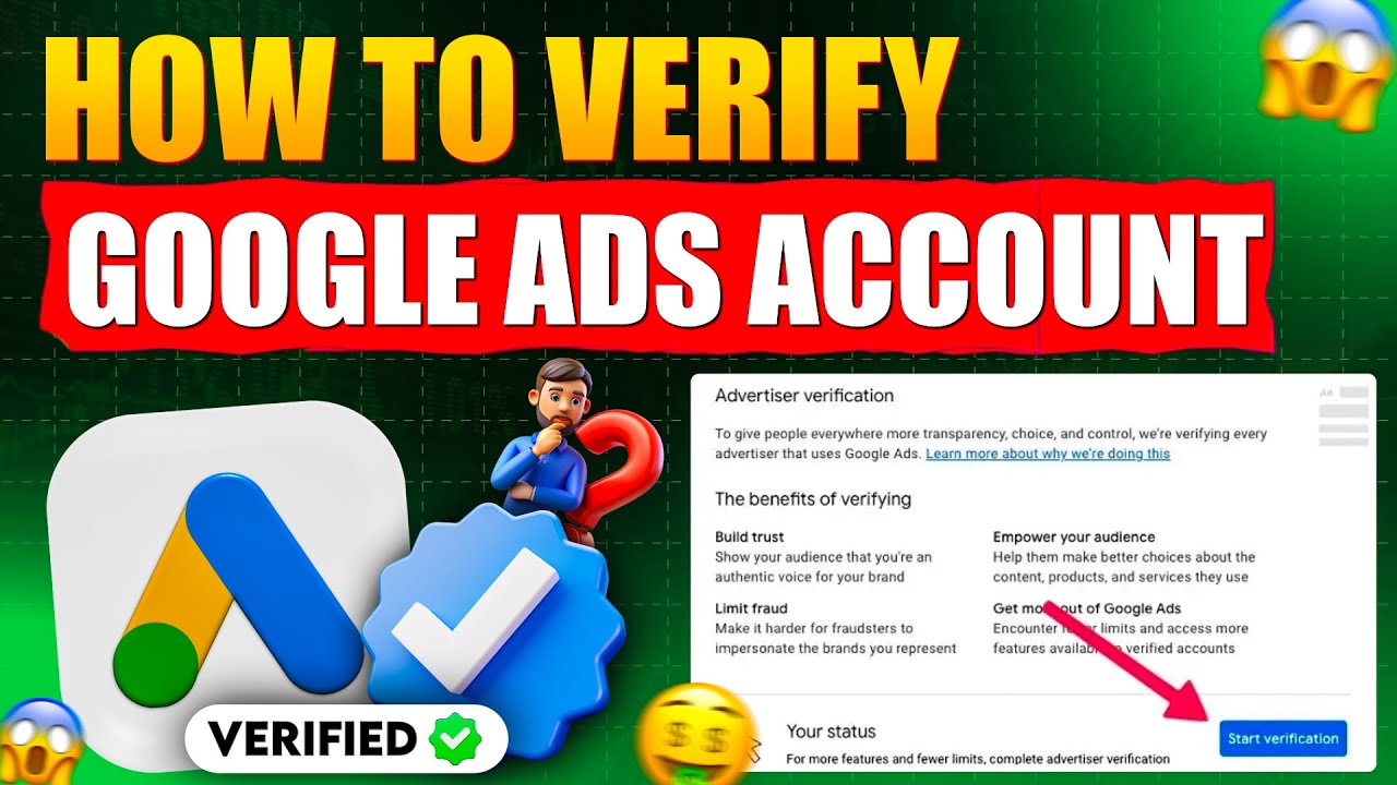 How To Verify Google Ads Account | How To Complete Advertiser ...