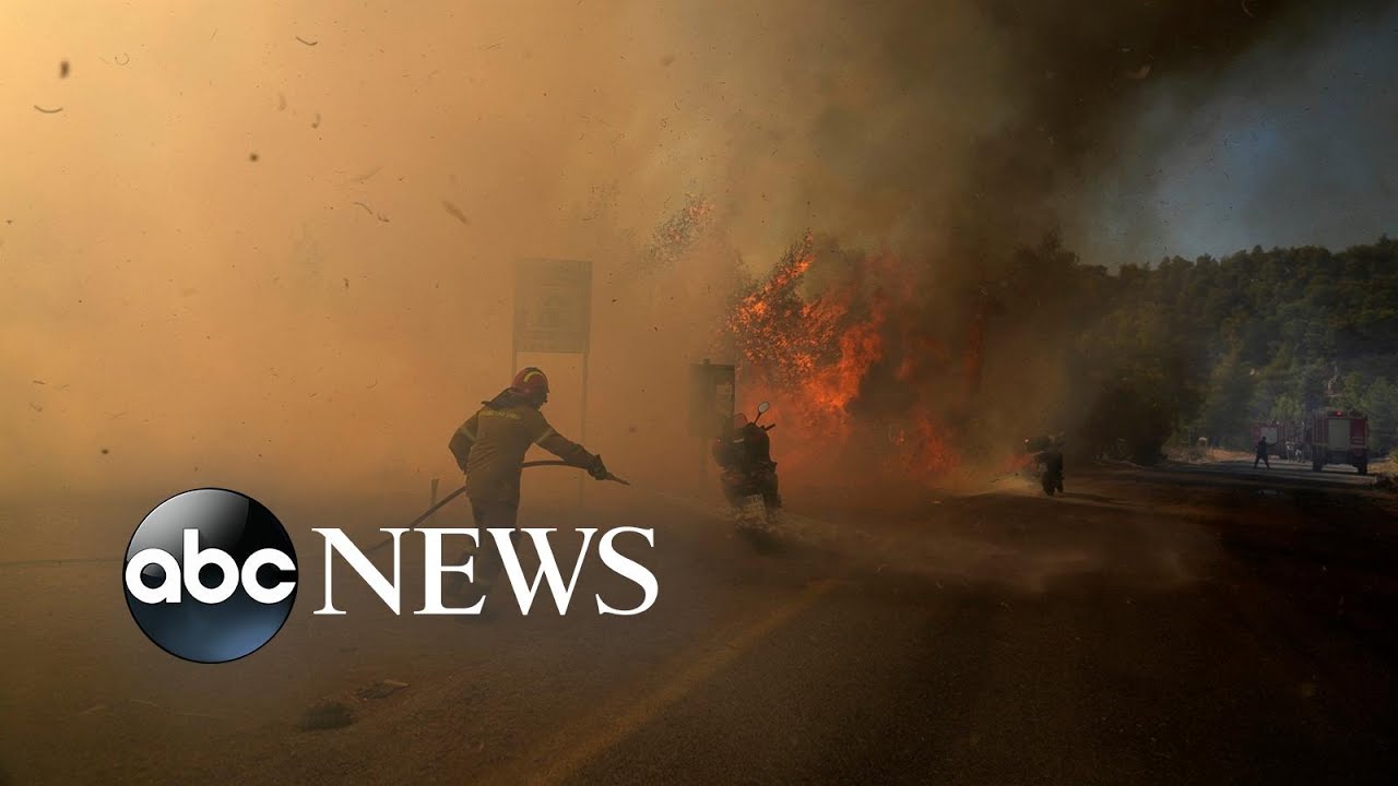 Wildfires rage, inflation protests, a fountain of relief: World in Photos, July 21