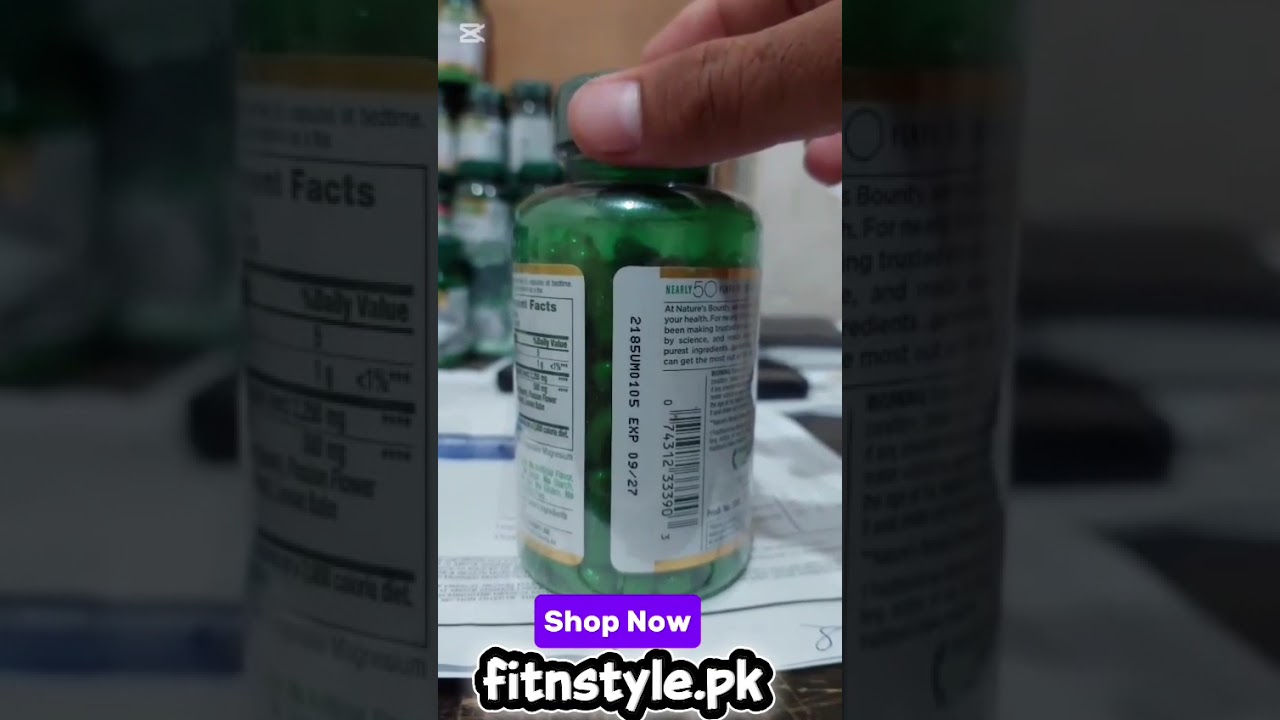 Nature’s Bounty Valerian Root  450mg 🛒 fitnstyle.pk