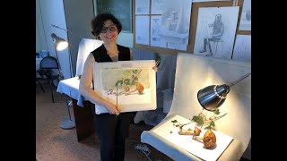 Мастер-класс Архиповой Т.Д. 'АКВАРЕЛЬНЫЙ ЭТЮД С ГРИБАМИ'