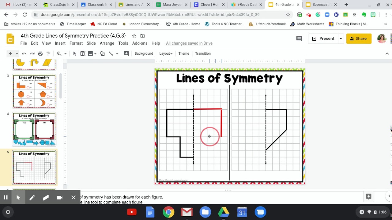 Using the Line Tool on Google Slides