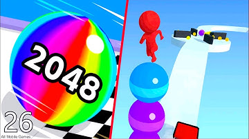 Ball Run 2048 VS Stack Rider - Gameplay Walkthrough Trailer pro - Android Ios VS#26