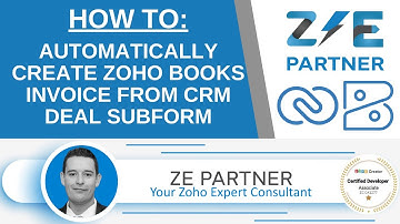 Automatically Create Zoho Books Invoice from Zoho CRM Deal Subform Data (Part 3) | ZEPartner.net