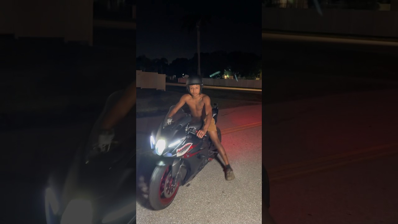 Teaching Guy on his Gsxr 1000 how to do a rolling burnout