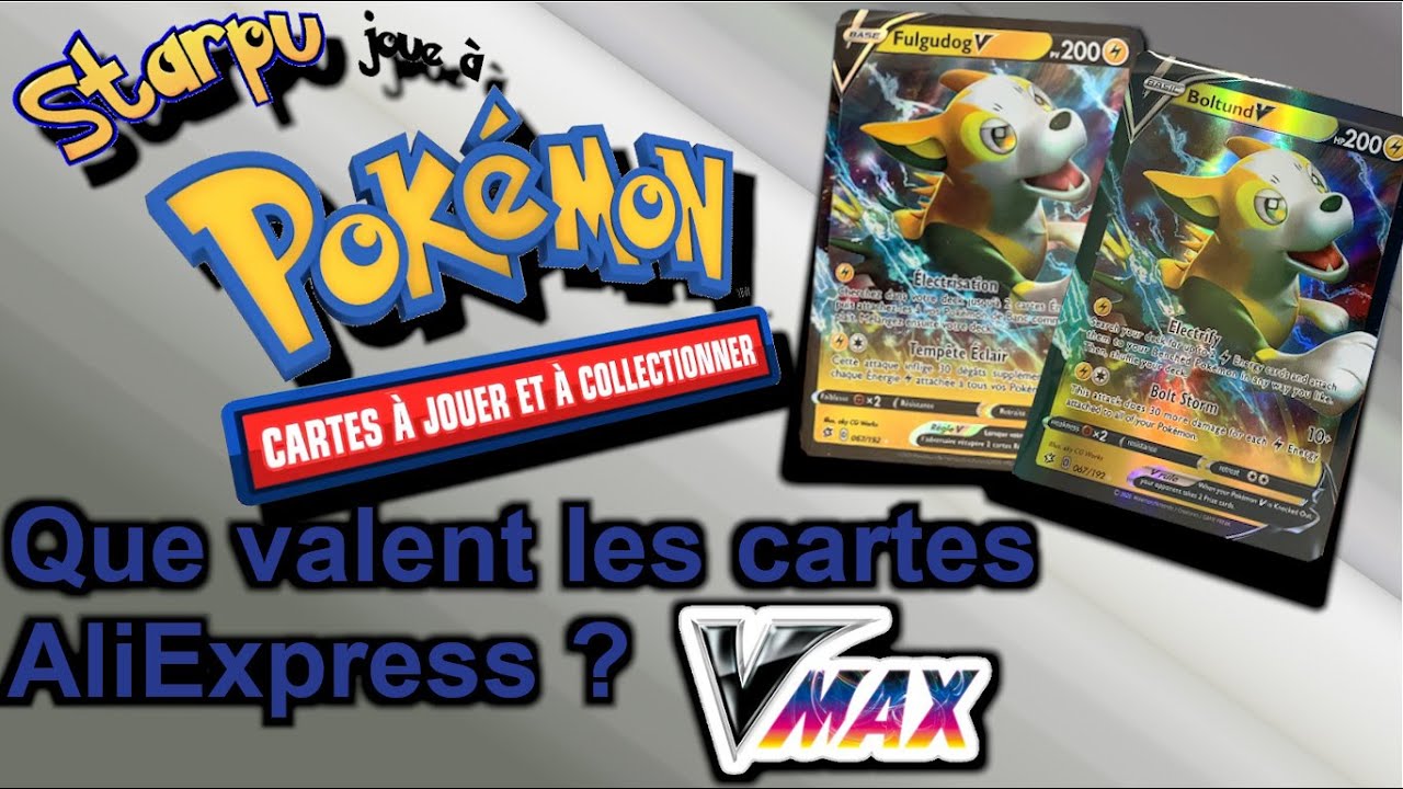 Que valent les cartes Pokemon AliExpress Vmax!! - YouTube