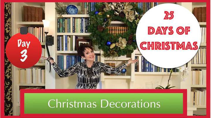 Christmas Decorations for a Bookcase & Wreath | Day 3 of 25 Days of Christmas!