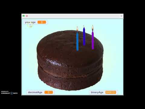 Binary Birthday Cake