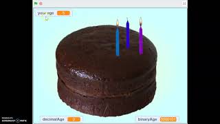 Celebrity Binary Birthday Cake Profile