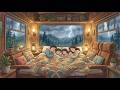 Cozy Rainy Day Night Family Spends A Beautiful Day At MotoHome 🌧️🍃 | Studio Ghibli