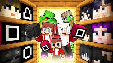 JJ Family BECAME ANYONE in SQUID GAMES to Troll Mikey Family in Minecraft (Maizen)