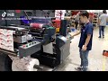Ink drying test (experiment on site) - Height-LED UV curing