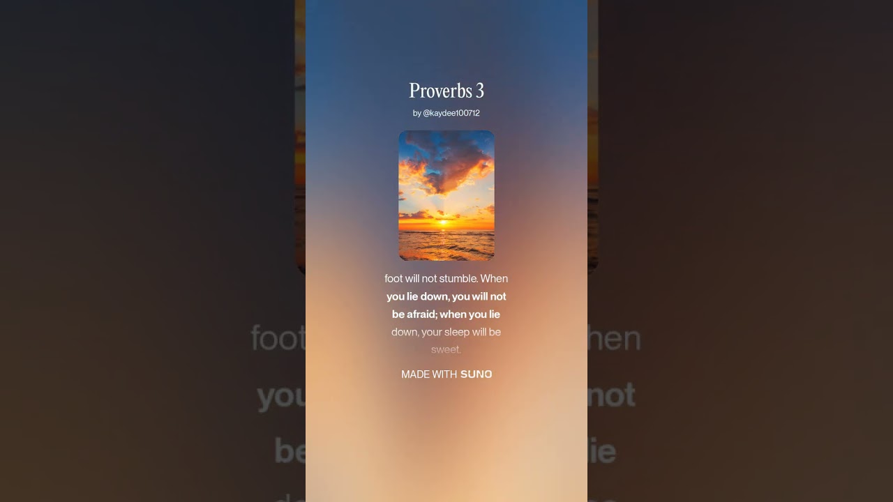 Proverbs 3 (Scripture Song)