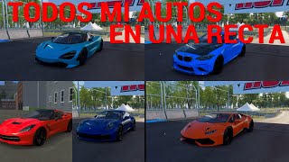 PROBANDO TODOS MIS AUTOS EN UN RECTA | CUÁL SERÁ EL GANADOR?