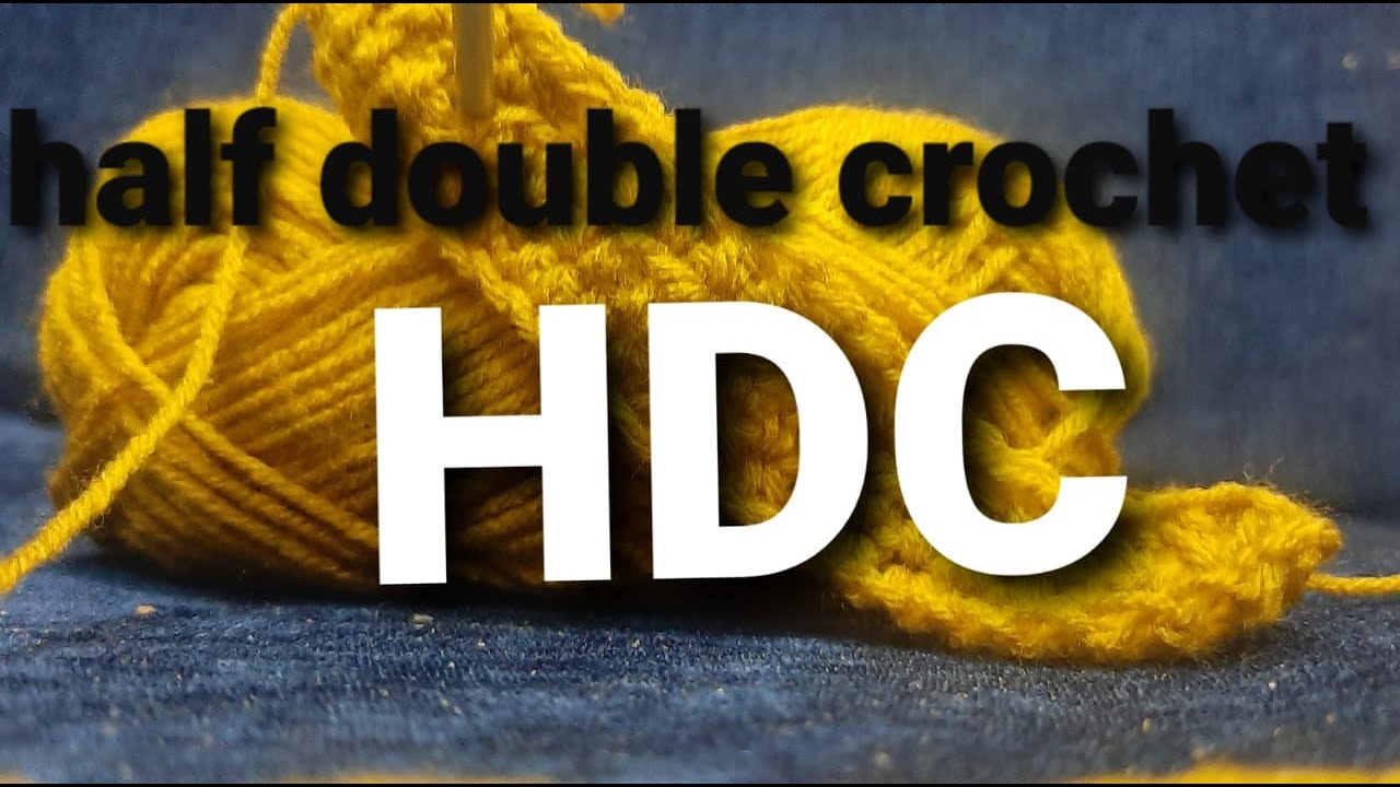 Half double crochet / HDC / Easy & Ease - YouTube