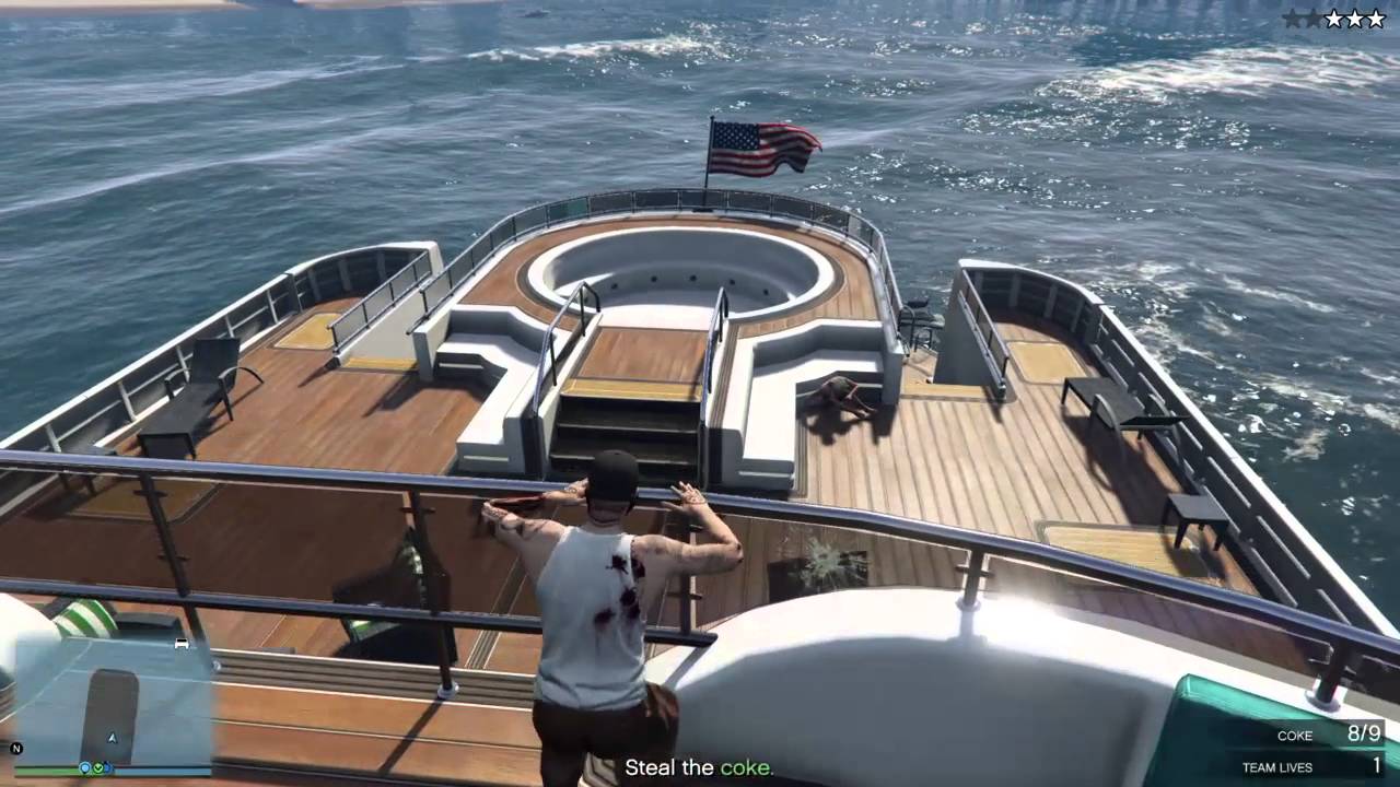 yacht heist lifeboat