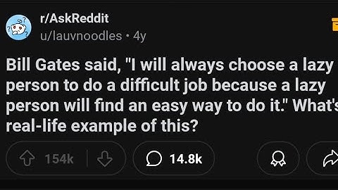 Stories That give motivation to be Lazy.