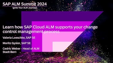Learn how SAP Cloud ALM supports your change control management process