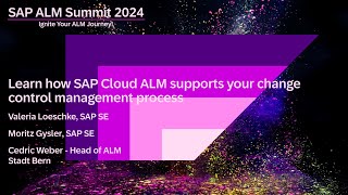 Learn how SAP Cloud ALM supports your change control management process