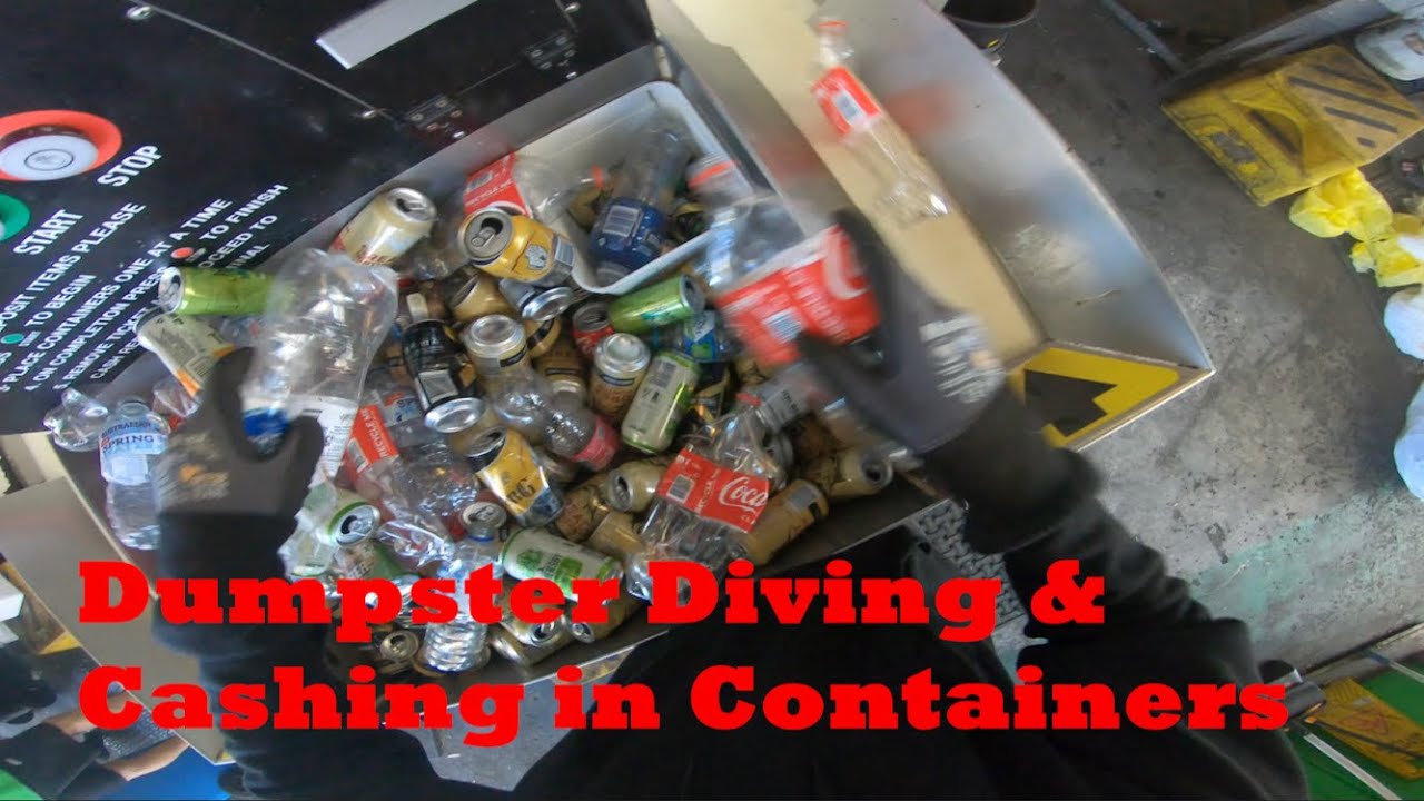 Dumpster Diving & Cashing in Containers 51 YouTube
