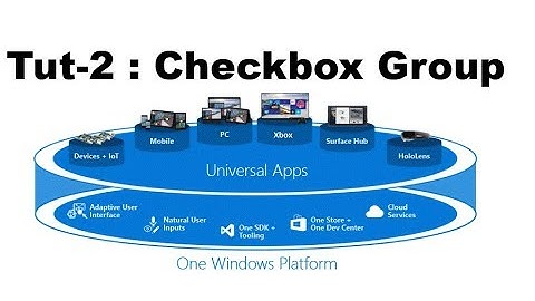 Checkbox group Example in UWP Tutorial part-2
