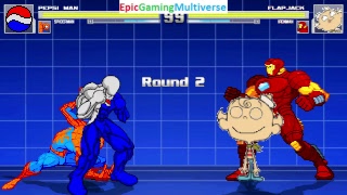 MUGEN Matches / Battles / Matches Of Pepsiman, Spider-Man, And Iron Man