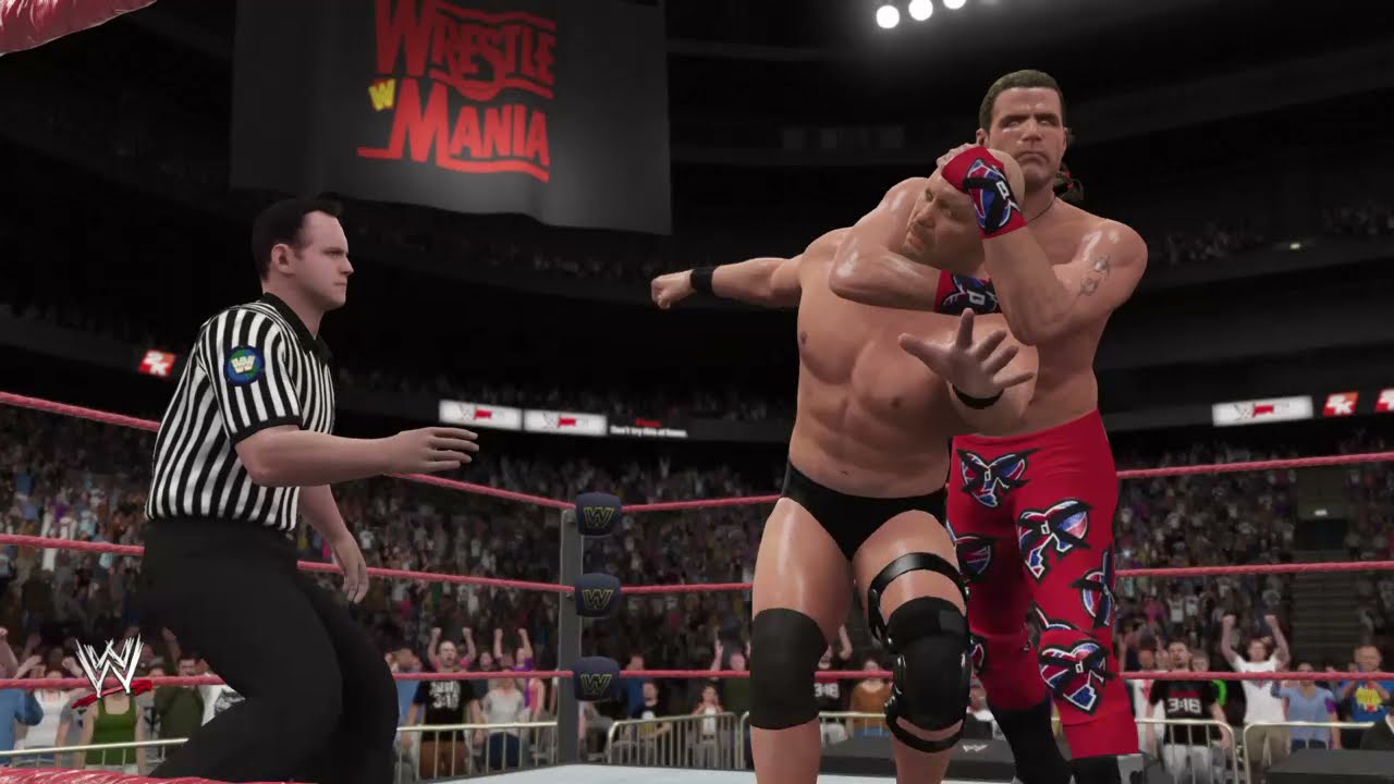 Stone Cold Steve Austin vs Shawn Michaels WWF Championship Wrestlemania 14 (re-up)