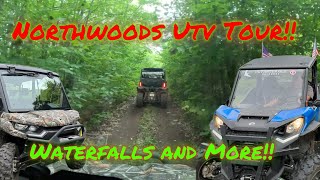 Wisconsin Northwoods UTV Tour!!  Waterfalls and more!!