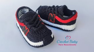 Tênis NEW BALANCE de Crochê - Crochet Baby Yara Nascimento
