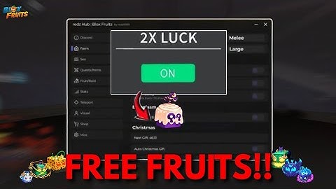 FREE FRUITS!! 2X LUCK SCRIPT 😱! Easiest Way To Get Devil Fruits In Roblox Blox Fruits Redz Hub