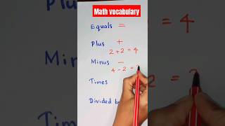 Mastering Math Vocabulary: Key Terms You Need to Know!#english #easyenglish