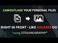 Secretly Hide Your Personal Files Like a Hacker 🔒 | Easy Steganography Tutorial in Bangla