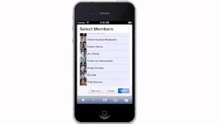 "Party Roulette" web app in iPhone, with Salesforce Chatter integration screenshot 4