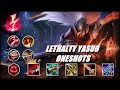 Lethality Yasuo Montage #4 - Lethality Yasuo Oneshot Build - League Of Legends Best Yasuo Plays 2021