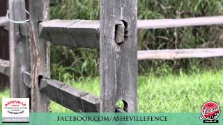 Asheville Fence Specializes in Natural Locust and Hemlock Split Rail Fencing