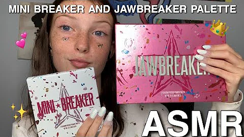 ASMR JEFFREE STAR MAKEUP PALETTE | JAWBREAKER & MINI BREAKER | WHISPERED | TAPPING & SCRATCHING